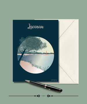 Carte Postale LACANAU, Le Lac Julie Roubergue