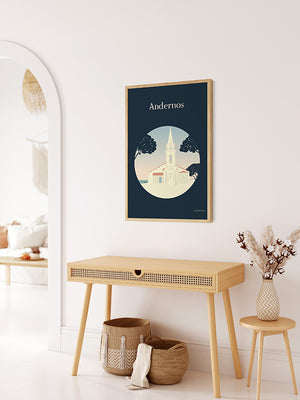 Affiche ANDERNOS-LES-BAINS, L'Eglise Julie Roubergue