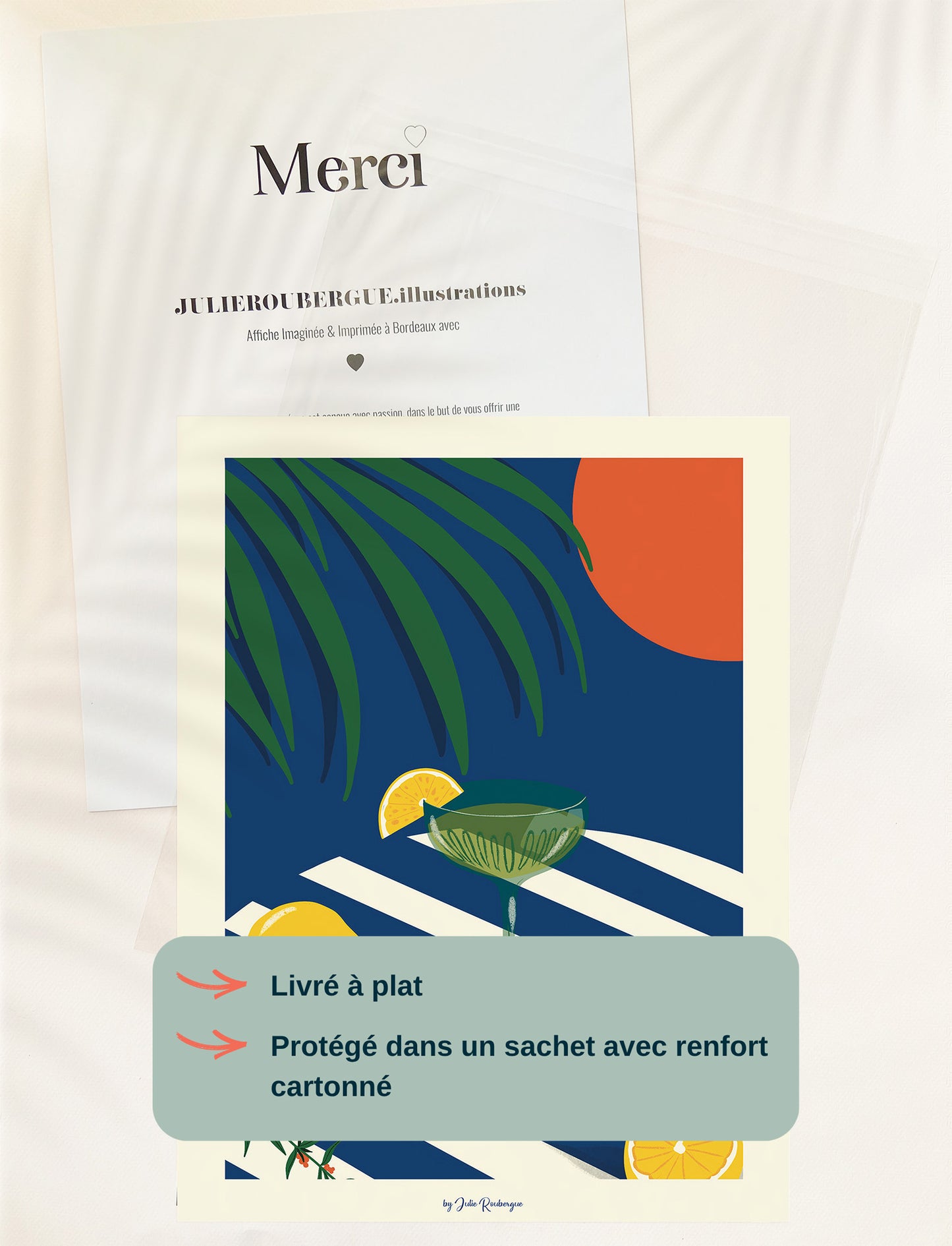 Affiche APERITIVO, Illustration d'Art 30x40cm
