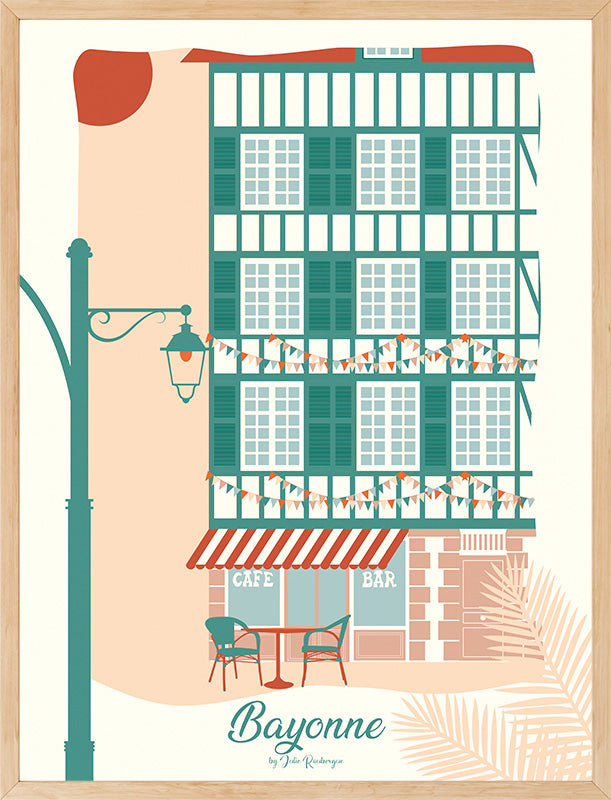 Affiche Bayonne, La Terrasse- Julie Roubergue