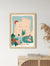 Affiche murale du château de Châteauneuf-du-Pape dans un intérieur, ambiance vin, terroir et sud de la France.