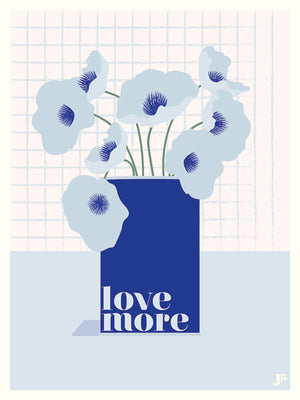 Affiche Botanique LE BOUQUET, Love More, Julie Roubergue