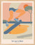 Affiche encadrée Let's Go to Skate, impression premium 30x40 cm, idéale pour une décoration murale skate et vintage.