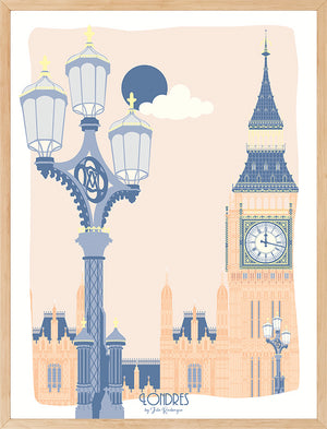 Affiche LONDRES Bigben, Julie Roubergue