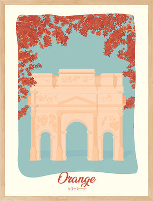 Affiche ORANGE, Arc de Triomphe Julie Roubergue