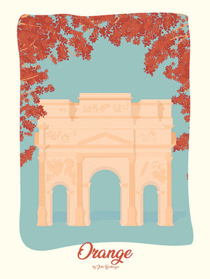 Affiche ORANGE, Arc de Triomphe Julie Roubergue