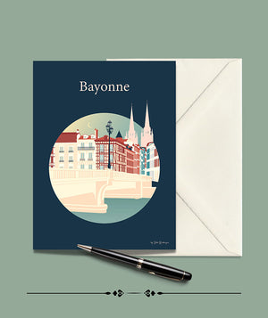 Carte Postale Bayonne, le Pont Saint Esprit - Julie Roubergue
