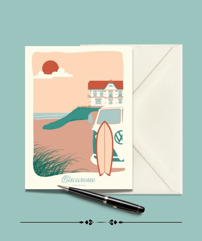 Carte postale Biscarosse, la Plage - Julie Roubergue