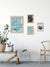 Cartes postalea illustrées garphiquement sur le theme d'Hossegor  par Julie Roubergue.