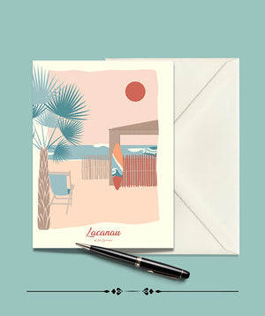 Carte Postale LACANAU, La Cabane Julie Roubergue