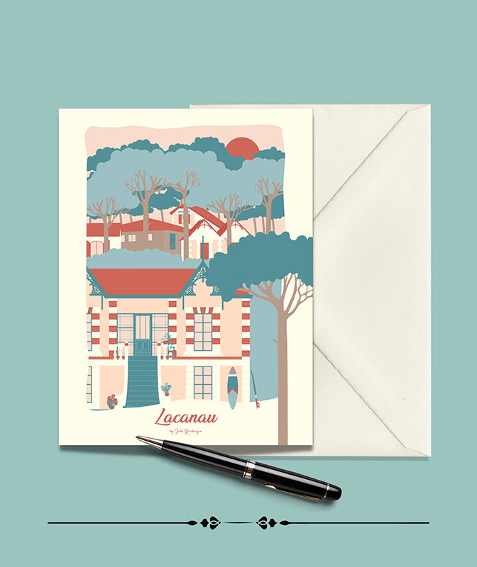 Carte Postale LACANAU, La Maison - Julie Roubergue