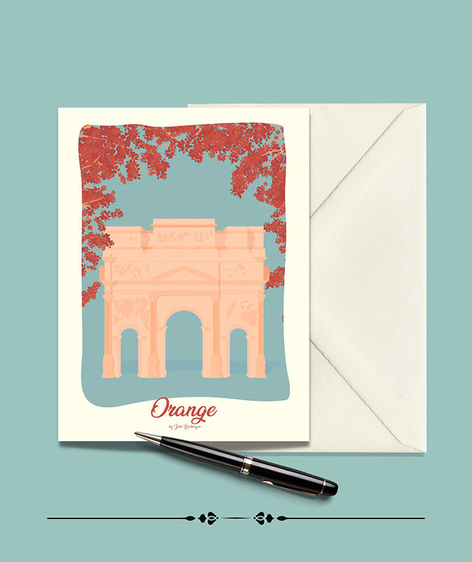 Carte Postale ORANGE, Arc de Triomphe Julie Roubergue