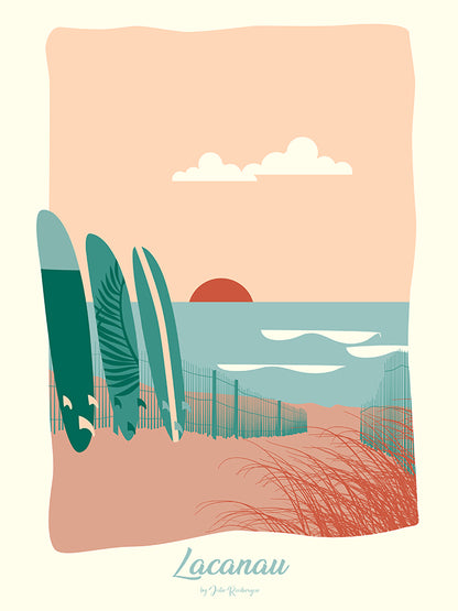 Carte Postale LACANAU, Sunset Julie Roubergue
