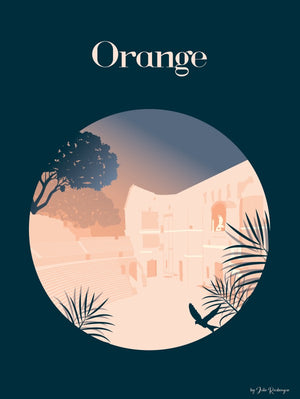 Affiche ORANGE, Théâtre Antique Julie Roubergue