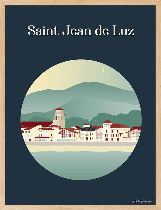 Affiche SAINT JEAN DE LUZ Julie Roubergue