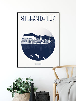 Affiche SAINT JEAN DE LUZ, La Ville Julie Roubergue