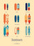 Affiche SKATEBOARDS, les Iconiques Julie Roubergue