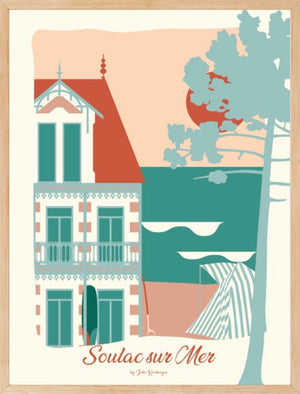 Affiche SOULAC-sur-MER, Bord de Mer Julie Roubergue