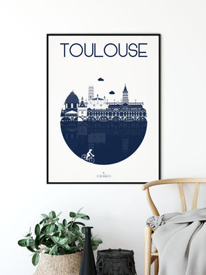 Affiche TOULOUSE, La Ville Julie Roubergue