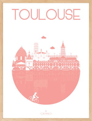 Affiche TOULOUSE, La Ville Julie Roubergue