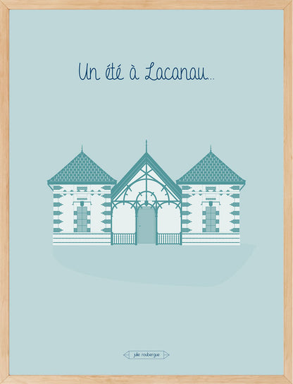 Affiche UN ETE A LACANAU Julie Roubergue