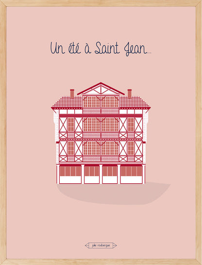 Affiche UN ETE A SAINT JEAN DE LUZ Julie Roubergue