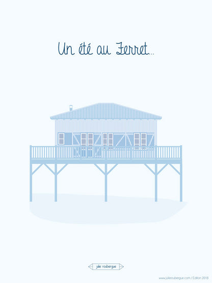 Affiche UN ETE AU FERRET Julie Roubergue