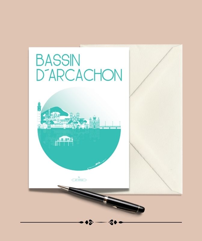 Carte Postale BASSIN D'ARCACHON, La Ville Julie Roubergue