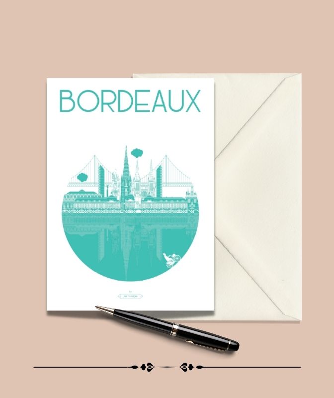 Carte Postale BORDEAUX, La Ville Julie Roubergue