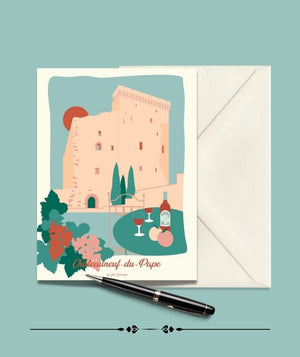 Carte Postale CHATEAUNEUF-DU-PAPE, Le Château Julie Roubergue