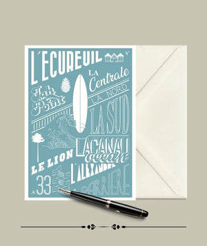 Carte Postale LACANAU, Les Plages Julie Roubergue