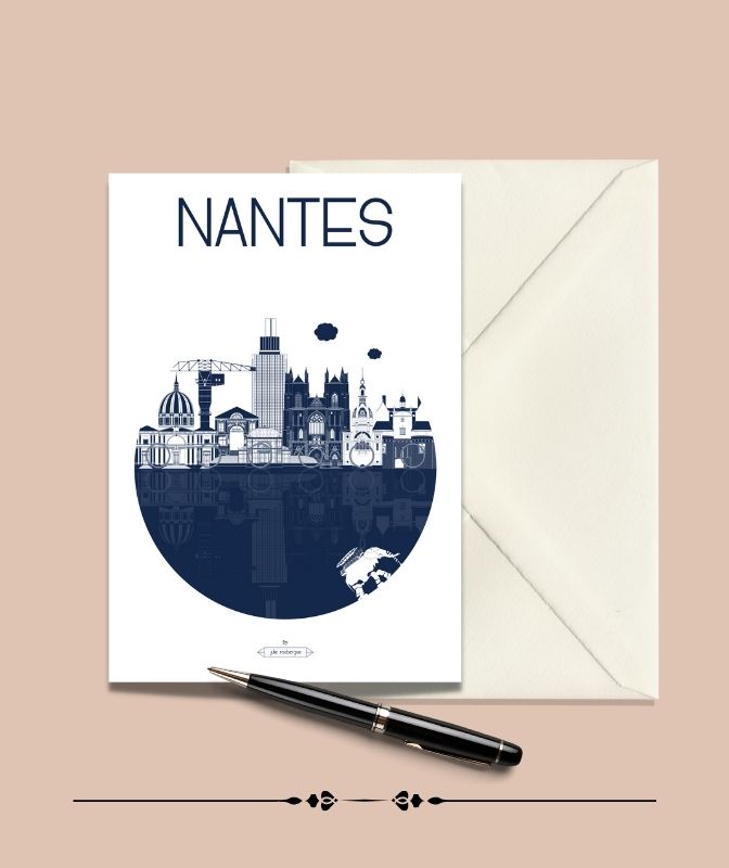 Carte Postale NANTES, La Ville Julie Roubergue