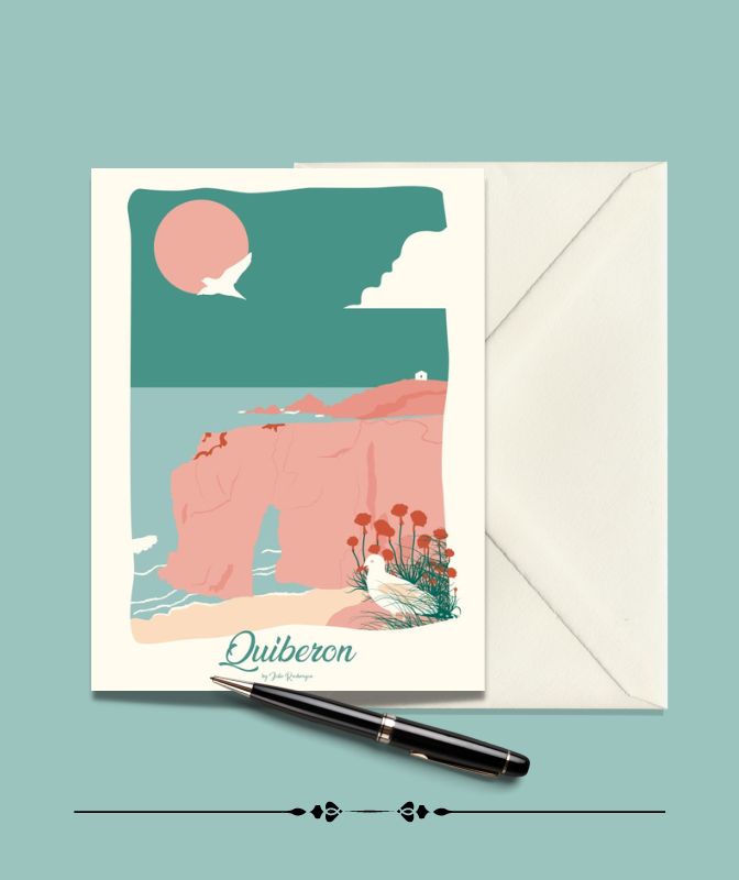 Carte Postale QUIBERON, L´Arche de Port Blanc Julie Roubergue