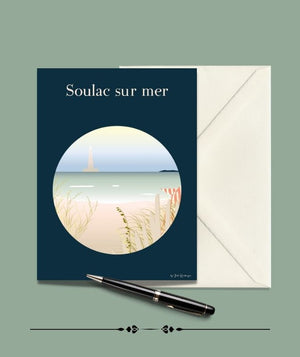 Carte Postale SOULAC SUR MER, La Plage Julie Roubergue